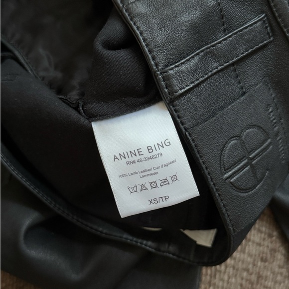 Anine Bing Skinny Leather Pants - Picture 3 of 5